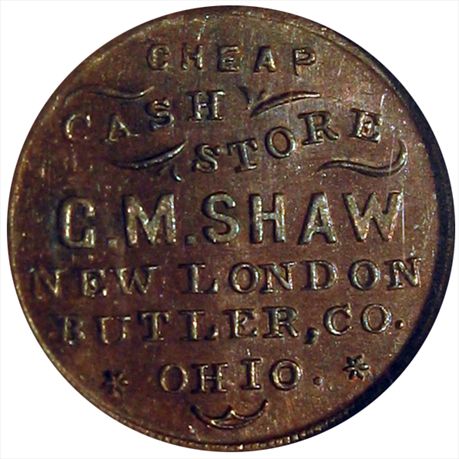 OH620B-3a R7 MS63 NGC Shaw Store New London Ohio