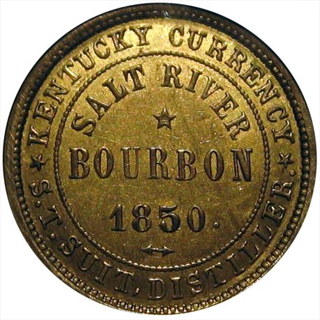 MILLER KY 37 MS63 NGC Kentucky Currency Salt River Bourbon 1850