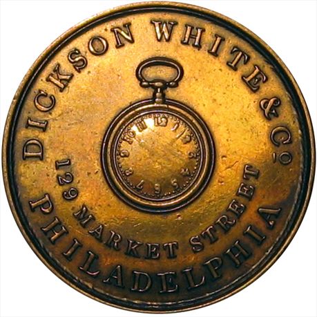 HT-488 R6 EF+ Dickson White & Co Watches, Philadelphia Pennsylvania Pocket Watch