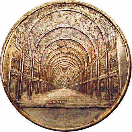 London Exhibition 1862 Medal.  Silver 41mm AU