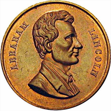 Abraham Lincoln Copper 40mm MS63 AL 1860-7B