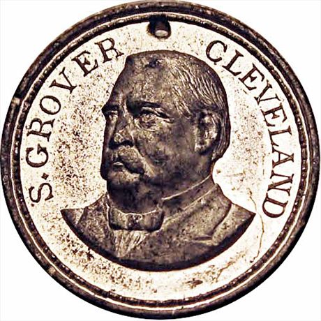 Grover Cleveland White Meal 29mm EF+ GC 1884-09