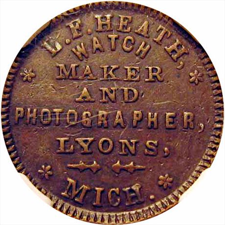 MI587C-1a R7 NGC AUHeath Watch Maker and Photographer, Lyons Michigan