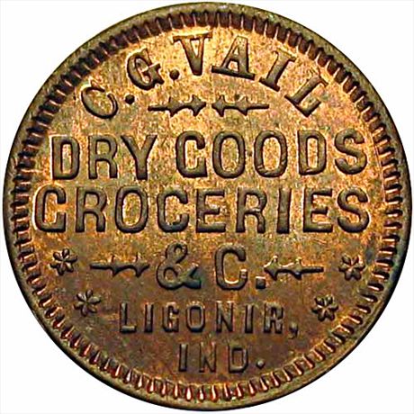 IN550J-1a R7  MS62 Vail Dry Goods, Ligonier Indiana