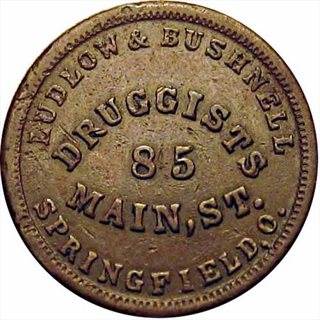 OH830D-1a R7  VF Ludlow & Bushnell Druggists Springfield Ohio
