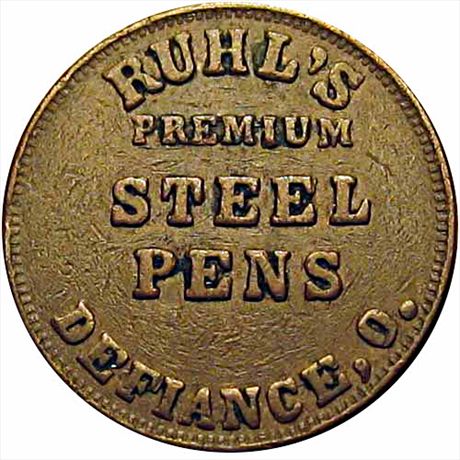 OH240A-1a R3  FINE+ Ruhl's Premium Steel Pens Defiance Ohio