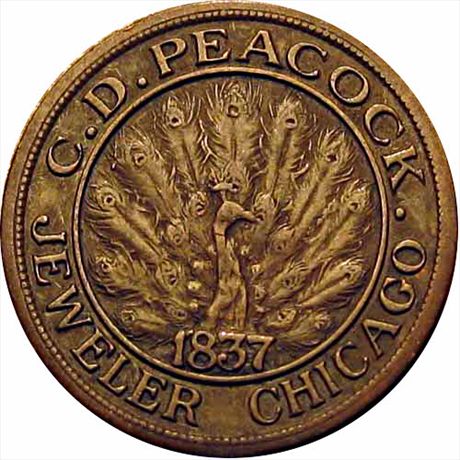 LOW 366 R2  EF Peacock Jeweler, Chicago Peacock and Time Is Money HT M19