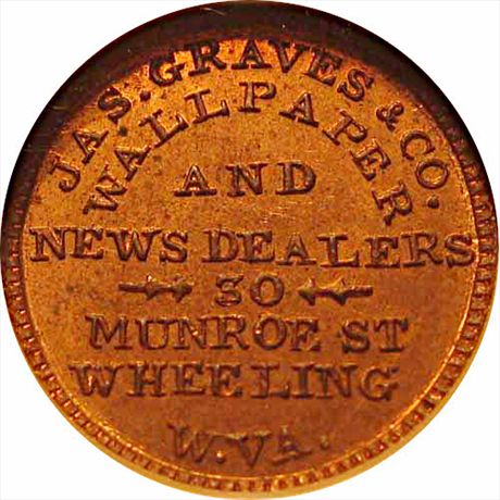 WV890C-1a R6 NGC MS64 Graves Periodical Dealer, Wheeling West Virginia