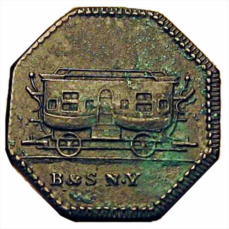 LOW 372C R8  EF N-York & Harlaem Railroad Company Copper HT301