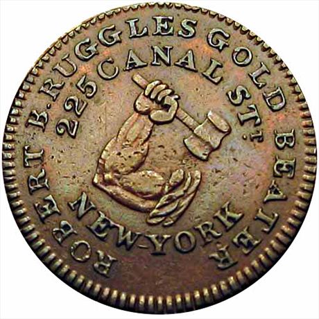 LOW 274A R4  VF Ruggles Dentists Gold, New York HT308A