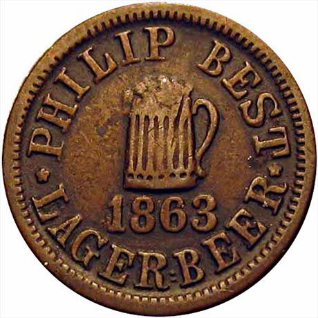 WI510 C-1a R2  FINE+ Philip Best Lager Beer Empire Brewery Milwaukee Wisconsin