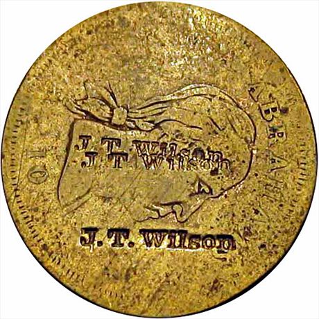 J. T. Wilson three times on 1850's Abrahams Weston Missouri