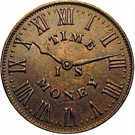 LOW 135 R1  AU Smiths Clock Time Is Money, New York HT314