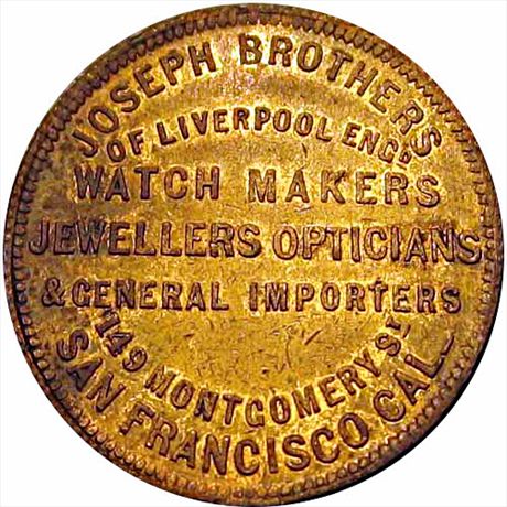 MILLER CA 6   AU Joseph Brothers Watch Makers Opticians San Francisco California