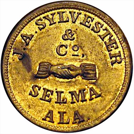 MILLER AL 28   MS62 Sylvester & Co., Selma Alabama