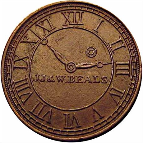 MILLER MA  20   EF Beals Clock Establishment Boston Massachusetts