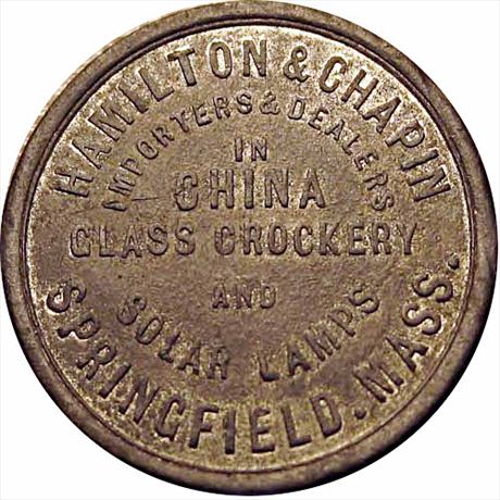 RULAU MA 526   EF Hamilton & Capin China Glass Springfield Massachusetts 1851