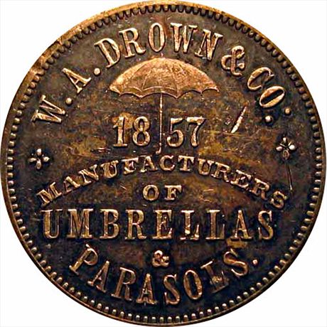 MILLER PA 135   MS62 Drown & Co. 1857 Philadelphia Pennsylvania