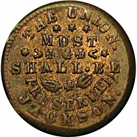 57  -  175/403 a  R4  MS62  Patriotic Civil War token