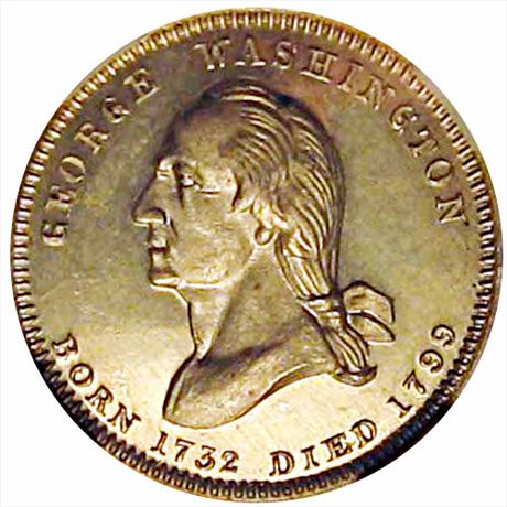 30  -  113/114A f  Unlisted NGC MS63 Silver Washington Patriotic Civil War token