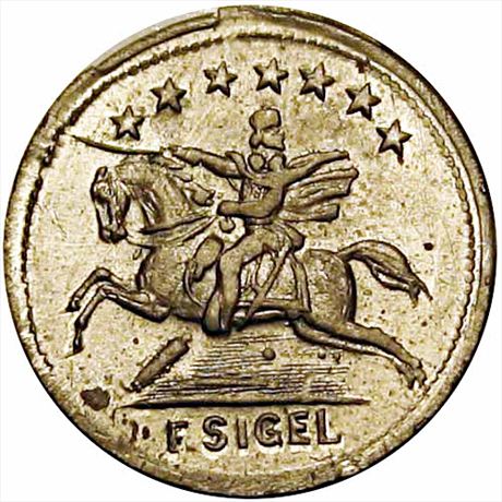 59  -  181/343 j  R7  MS62 German Silver Patriotic Civil War token
