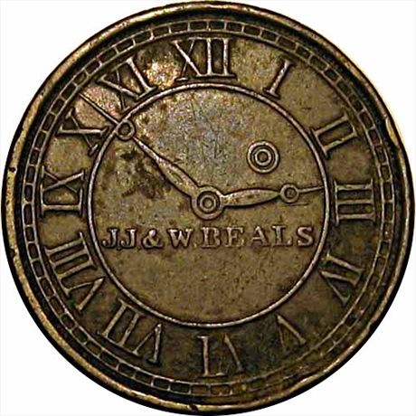 648  -  MILLER MA  20    VF Clock Boston Massachusetts Merchant Token