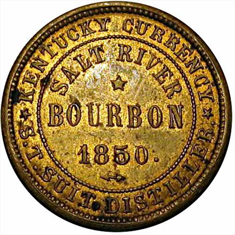 635  -  MILLER KY 37    MS62 Kentucky Bourbon Merchant Token