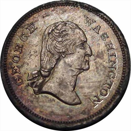 848  -  MILLER PA 230    MS62 Coin Dealer Philadelphia PA Merchant Token