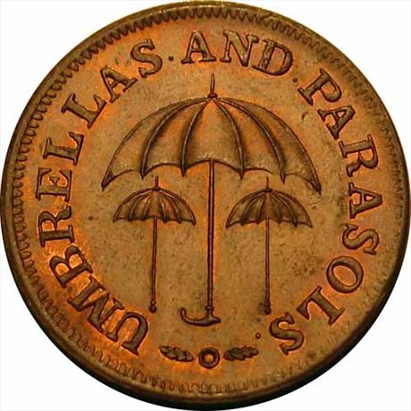 853  -  MILLER PA 419    MS62 Umbrella Philadelphia Pennsylvania Merchant Token