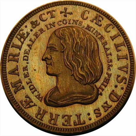 847  -  MILLER PA 217    MS64 Coin Dealer Philadelphia PA Merchant Token
