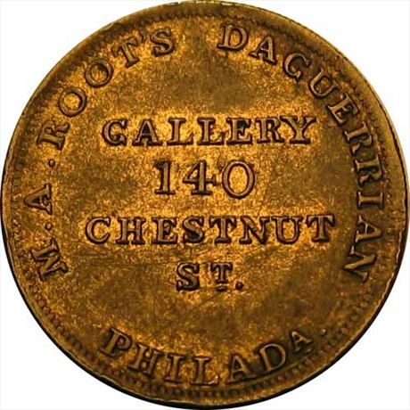 855  -  MILLER PA 431    EF+ Daguerrian Gallery Philadelphia PA Merchant Token