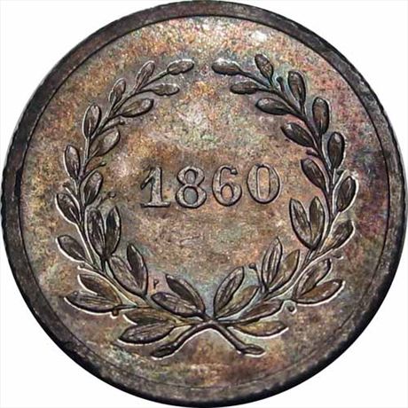 843  -  MILLER PA  90D    MS62 Coin Dealer Philadelphia PA Merchant Token