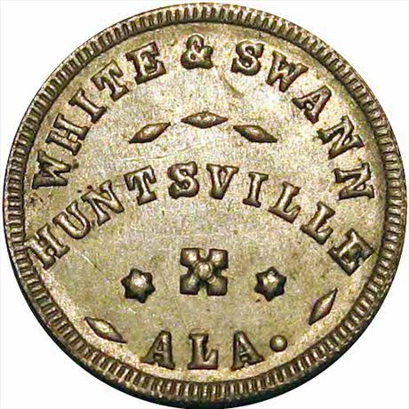 116  -  AL425A-5i  R8  MS63 Huntsville Alabama Civil War token