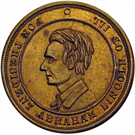 100  -  506/510A b  R8  MS62 Abraham Lincoln Patriotic Civil War token
