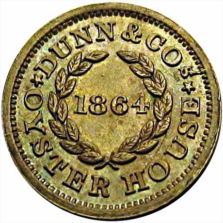 203  -  MA200A-2a  R5  MS62 Charlestown Massachusetts Civil War token