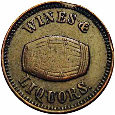164  -  IN500L-1a  R5  VF Kendallville Indiana Civil War token
