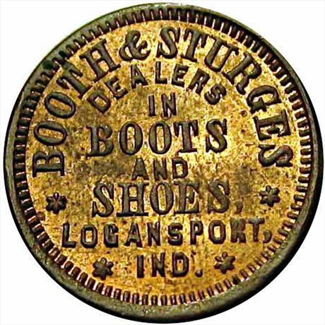 172  -  IN570A-1a  R6  MS63 Logansport Indiana Civil War token