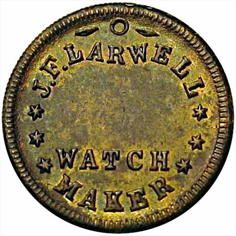 183  -  IN680A-1b  R9  MS62 Rare Town New Albany Indiana Civil War token