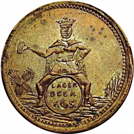 132  -  IL150BB-4a  R8  AU Chicago Illinois Civil War token