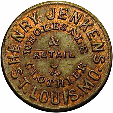 304  -  MO910C-2a  R9  MS63 Double Header St. Louis Missouri Civil War token