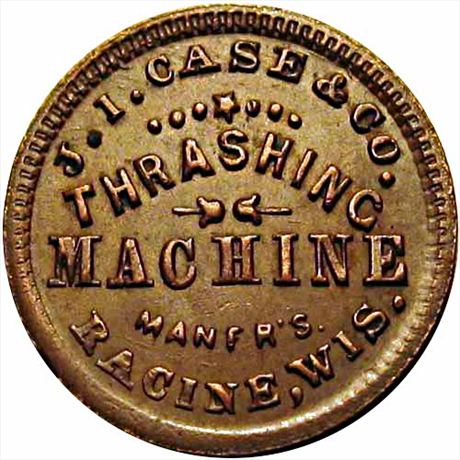 495  -  WI700A-2a  R4  EF Racine Wisconsin Civil War token