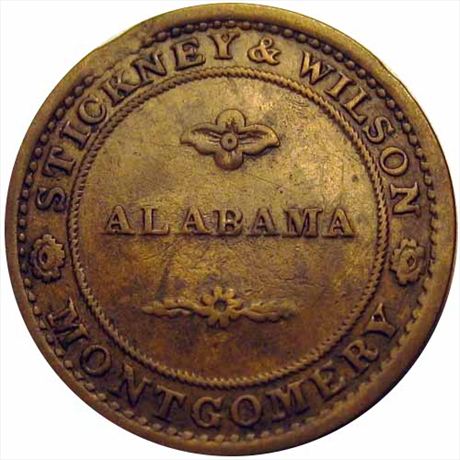 627  -  HT-099  R8  VF+ Montomery Alabama Hard Times token