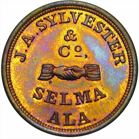 637  -  MILLER AL 28    MS64 Salma Alabama Merchant Token