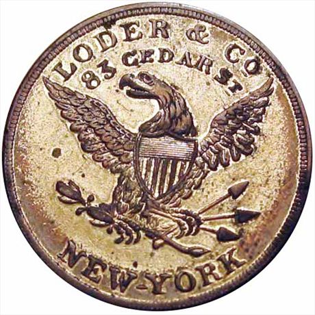 750  -  MILLER NY  467A    AU  New York Merchant Token
