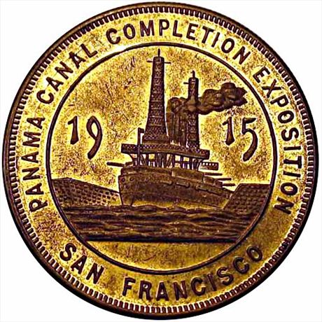 950  -  HK-416  R5  MS62 1915 Panama-Pacific Exposition So-Called Dollar