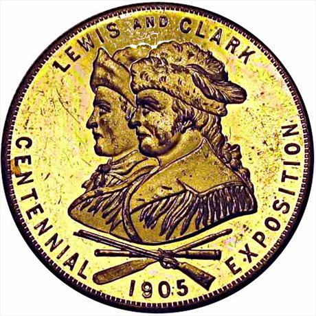 945  -  HK-331a  R5  MS64 1905 Lewis and Clark Exposition So-Called Dollar