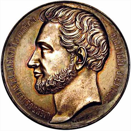 993  -  Stonewall Jackson Confederate Medal    MS62