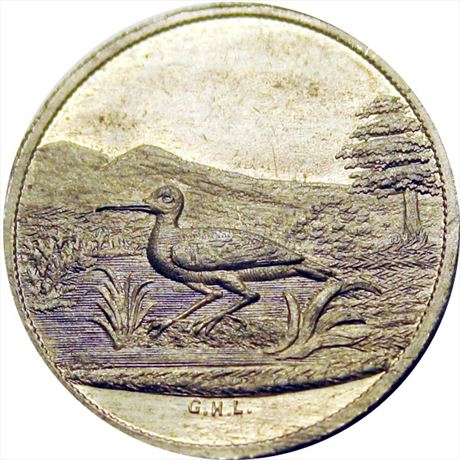 726  -  MILLER NY  968    UNC Woodcock New York Merchant token