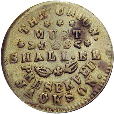 87  -  175/403 a  R4  AU Indiana Primitive Patriotic Civil War token