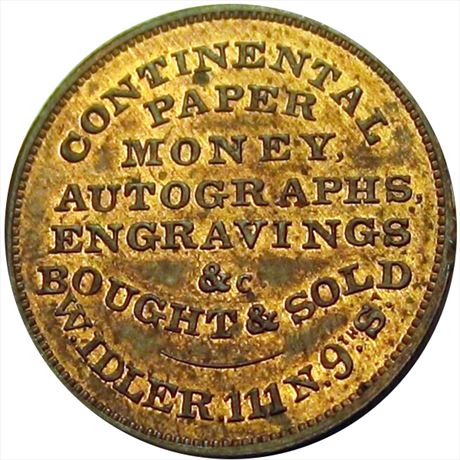 792  -  MILLER PA 230E    MS63 Coin Dealer Pennsylvania Merchant token